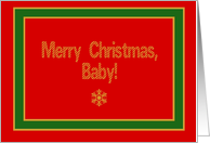 For Baby, Merry Christmas! card