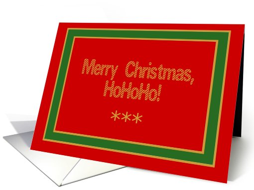 HoHoHo, Merry Christmas! Blank card (520595)