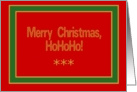 HoHoHo, Merry Christmas! Blank card