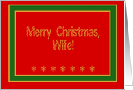 Wife, Merry...