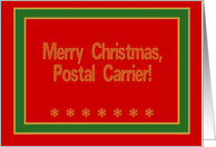 Postal Carrier,...