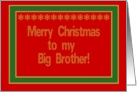 Big Brother, Merry Christmas! card