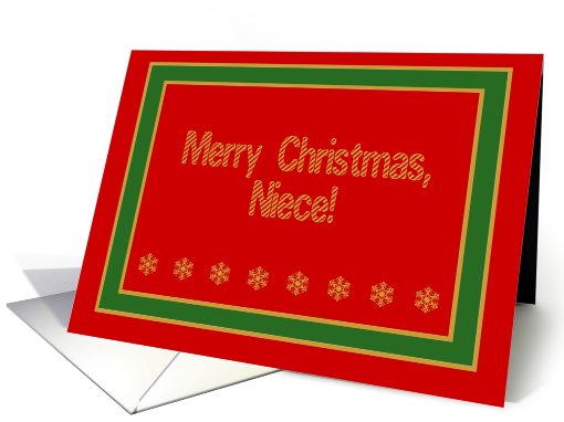 Niece, Merry Christmas! card (521034)