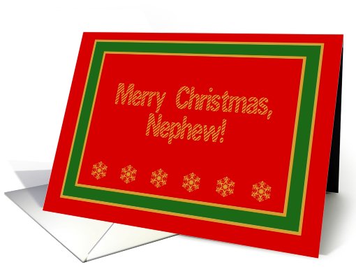 Nephew, Merry Christmas! card (521049)