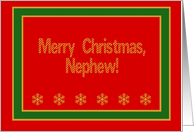 Nephew, Merry Christmas! card