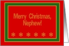 Nephew, Merry Christmas! card