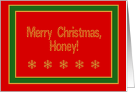 Honey, Merry...
