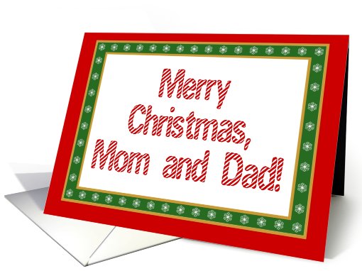 Mom and Dad, Merry Christmas-Happy New Year card (523407)