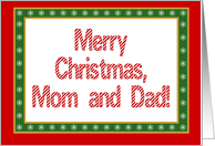 Mom and Dad, Merry...