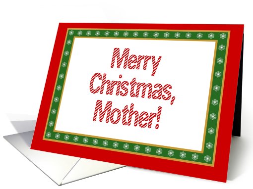 Mother, Merry Christmas-Happy New Year card (523432)