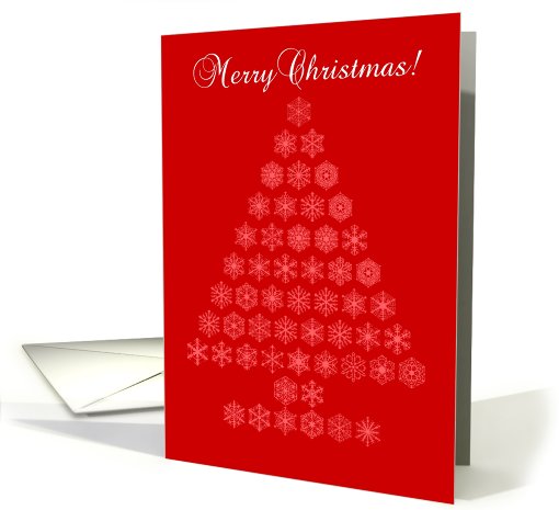 Business Snowflake Tree Merry Christmas! card (525903)