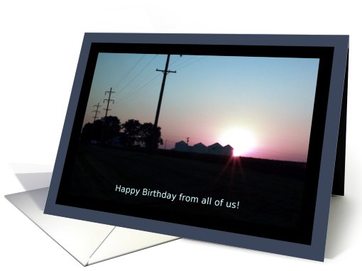Happy Birthday from all of us! card (548703)