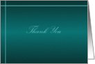 Elegant Thank You for Service card