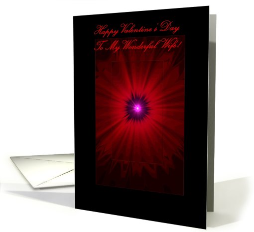 Wonderful Wife, Happy Valentine's Day card (551067)