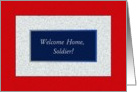 Soldier, Welcome Home! card