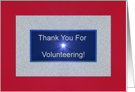 Volunteer Thank You! card