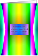 Adult Humor Best Sex Ever card