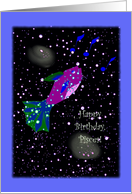 Musical Pisces, Happy Birthday, Pisces The Singer card