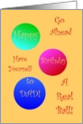 Dad, Happy Birthday, Have A Ball! card