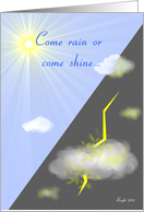 Divorce Reconciliation, Weather Forecast card