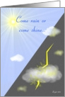 God Loves You, Weather Forecast card