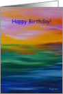 Sunrise Ocean, Happy Birthday! card