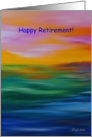 Happy Retirement! Humor, Sunset Ocean card