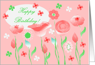Happy Birthday!, Peaches ’n Cream Garden card