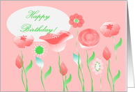 Happy Birthday!, Peaches ’n Cream Garden card