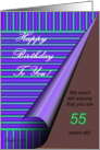 Happy Birthday 55 Under the Rug card