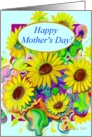 Happy Mother’s Day, Bunch of Sunflowers card