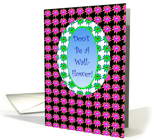 Bridal Shower Party Invite - Wallflower Mirror card (591768)