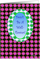 Party Invite Wallflower Mirror card
