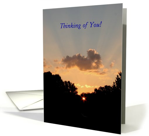 Military Service, Thinking of You, Sunrise Morning in Minnesota card