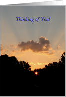 Military Service, Thinking of You, Sunrise Morning in Minnesota card
