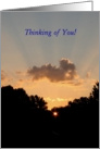 Military Service, Thinking of You, Sunrise Morning in Minnesota card