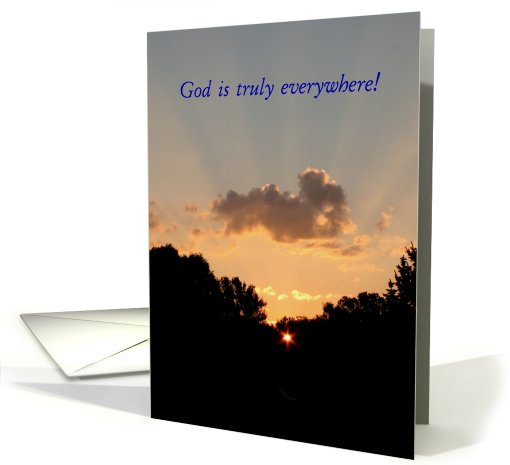 God's Sunrise Morning in Minnesota card (595022)