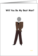 Best Man Wedding Party Invitation, Funny Tuxedo card