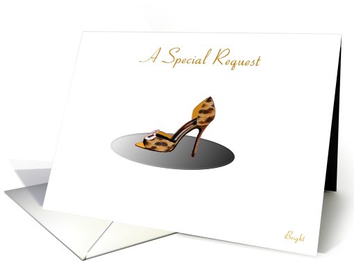 Maid of Honor,Wedding Party Invitation card (603622)