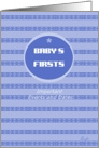 Baby’s First Birthday Important Events and Dates card