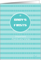 Baby’s First Birthday Important Events and Dates card