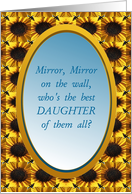 Daughter,Thank You,Mirror,Mirror card