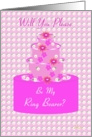 Ring Bearer, Wedding Party Invitation, Floral Cake card
