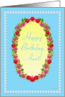 Happy Birthday, Aunt! Garden Oval card