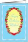 Happy Birthday, Mother! Garden Oval card