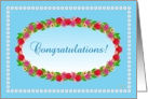 Congratulations! General Garden Wreath card