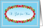 A Gift for You! From All of Us, Garden Wreath card