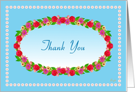 Thank You! Help and Support, Garden Wreath blank inside card