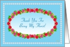 Thank You for Being My Florist, Garden Wreath card