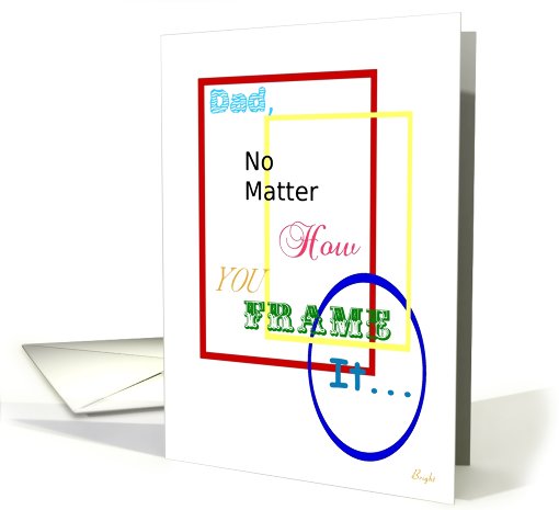 Dad from Son, Happy BIrthday, Frames card (612272)